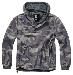 Brandit Summer Windbreaker Jacket, Grey Camo