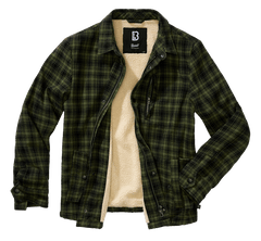 Brandit Classic Sherpa μπουφάν, λαδί-μαύρο