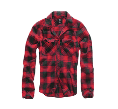 Brandit Checkshirt πουκάμισο, κόκκινο μαύρο
