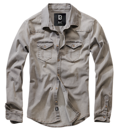 Brandit Riley denim srajca, siva
