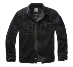 Brandit Classic Corduroy Πουκάμισο με Μακριά Μανίκια, Μαύρο