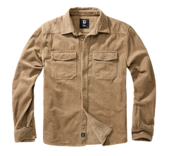 Brandit Corduroy Classic Πουκάμισο με Μακριά Μανίκια, Καμηλό