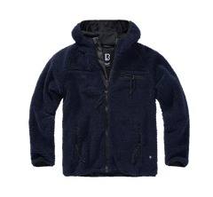 Brandit Worker яке флисов суитшърт с качулка Teddyfleece, тъмносиньо