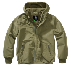 Brandit Windbreaker детско frontzip яке, маслинено