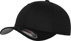 Brandit Flexfit Wooly Combed шапка с козирка, черно-сива