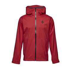 Black Diamond Stormline Stretch Rain Shell men's waterproof jacket, carmine