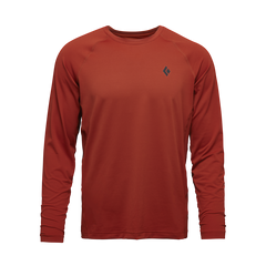 Black Diamond Alpenglow Crew ανδρικό μακρυμάνικο μπλουζάκι, burnt sienna