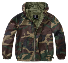 Brandit Summer Frontzip Windbreaker παιδικό μπουφάν, woodland