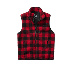 Brandit Teddyfleece елек флисов, червен/черен