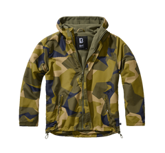 Brandit Frontzip Windbreaker яке, шведски камо