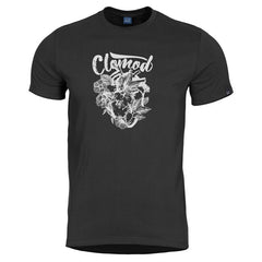 CloMod Flower Heart črne kratke majice
