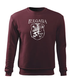 DRAGOWA moški pulover bolgarski grb, bordo
