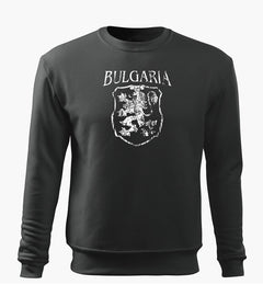 DRAGOWA moški pulover bolgarski grb, siva
