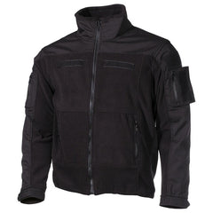 MFH Professional Combat softshell jakna flisasta, črna