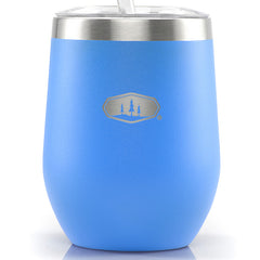 GSI Outdoors Glacier dvostenski kozarec za zabavo 355 ml, modra astra