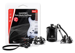 Haspro Pure Music Ear Plugs, Black