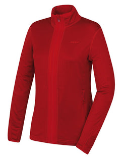 HUSKY Artic Zip γυναικείο φούτερ με φερμουάρ, μπορντό/κόκκινο