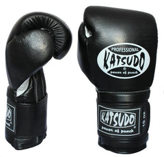 Katsudo Profesional boksarske rokavice, črne