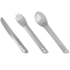 Lifeventure Ellipse Cutlery Set прибори пластмасови, светлосива