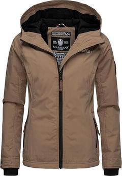 Marikoo Brombeere дамско демисезонно яке с качулка, Taupe