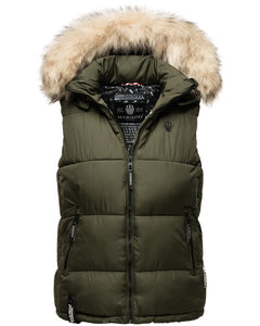 Marikoo Eisflockchen women's vest, olive