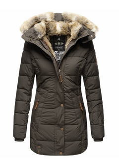 Marikoo LIEBLINGS JACKE women's winter jacket with hood, Anthracite