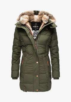 Marikoo LIEBLINGS JACKE women's winter hooded jacket, olive