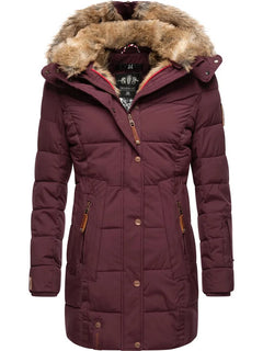 Marikoo LIEBLINGS JACKE women's winter jacket with hood, burgundy