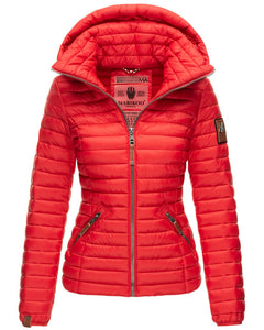 Marikoo LOWENBABY women's transitional jacket with hood, red