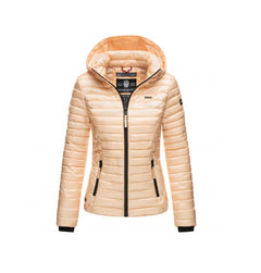 Marikoo Samtpfote women's transitional jacket with hood, gold