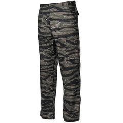 MFH BDU men's trousers Rip-Stop, tiger stripe