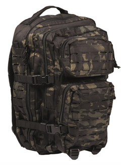 Mil-Tec US Assault Large Laser Cut σακίδιο πλάτης, multitarn black, 36L