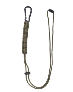Mil-Tec Paracord Σχοινί με Καραμπίνερ, Λαδί