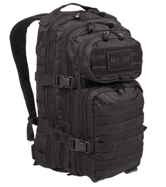 Mil-Tec US Assault Small Backpack, Black, 20L