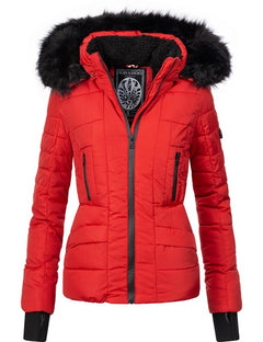 Navahoo Adele women's winter hooded jacket, red