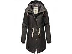 Navahoo FLOWER OF OCEAN women's waterproof jacket, black