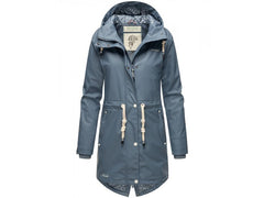 Navahoo FLOWER OF OCEAN women's waterproof jacket, Dusty blue