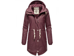 Navahoo FLOWER OF OCEAN women's waterproof jacket, Wine