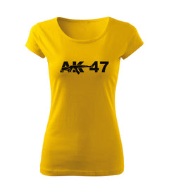 DRAGOWA γυναικείο μπλουζάκι AK-47 150 g/m², κίτρινο