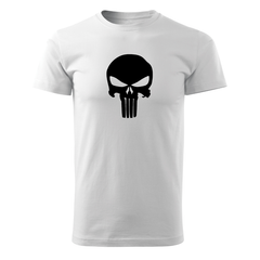 DRAGOWA κοντομάνικο μπλουζάκι Punisher 160 g/m², λευκό