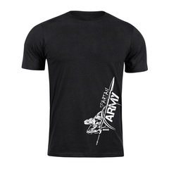 DRAGOWA Myles къса тениска Spartan Army 160 g/m², черно