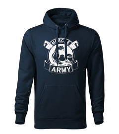 DRAGOWA ανδρικό φούτερ με κουκούλα muscle army original 320 g/m², σκούρο μπλε
