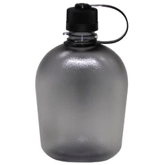 MFH Field Bottle Transparent 1L, Black