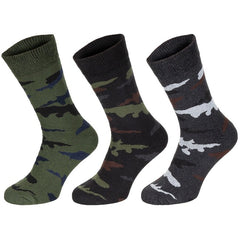 MFH Esercito nogavice 3-paket, camo