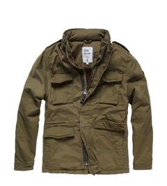 Vintage Industries Madison яке, маслинен шалвей