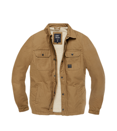 Vintage Industries Dean prehodna sherpa jakna, Dark Tan