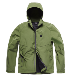 Vintage Industries Ather яке софтшел, маслинено