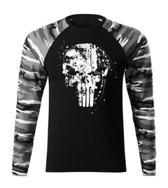 DRAGOWA Fit-T Frank The Punisher тениска с дълъг ръкав 160 g/m², Metro