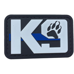 WARAGOD K9 Paw PVC našitek, črno bela