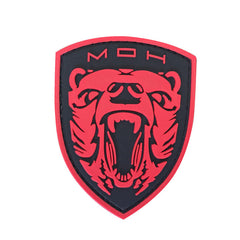 WARAGOD Medal of Honor MOH Grizzly PVC κέντημα, κόκκινο